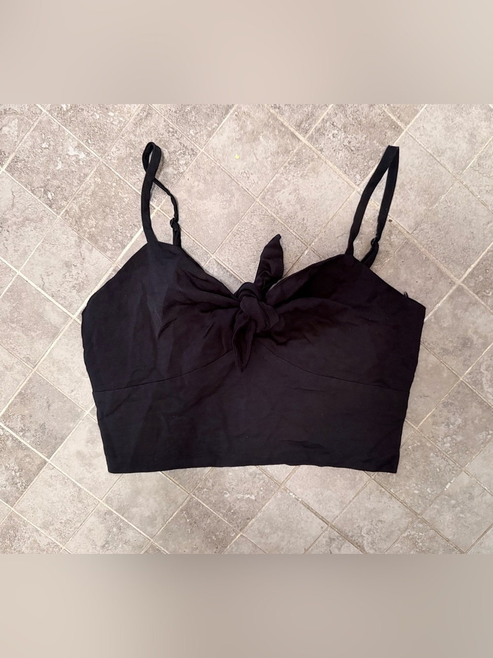 Maje - Knot-Front Cropped Cami